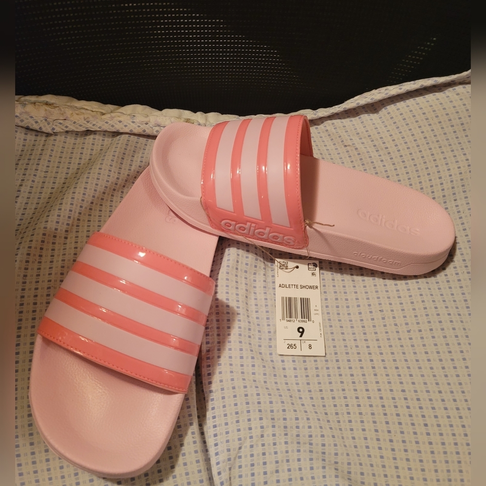 Adidas Adilette Shower Slide Sandal - Women's Size 9 - Picture 1 of 7